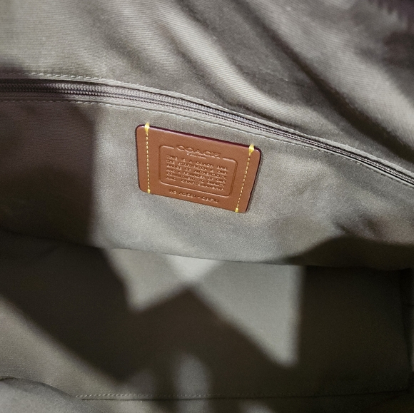 Coach Beige Tote with Floral Design - Picture 3 of 4